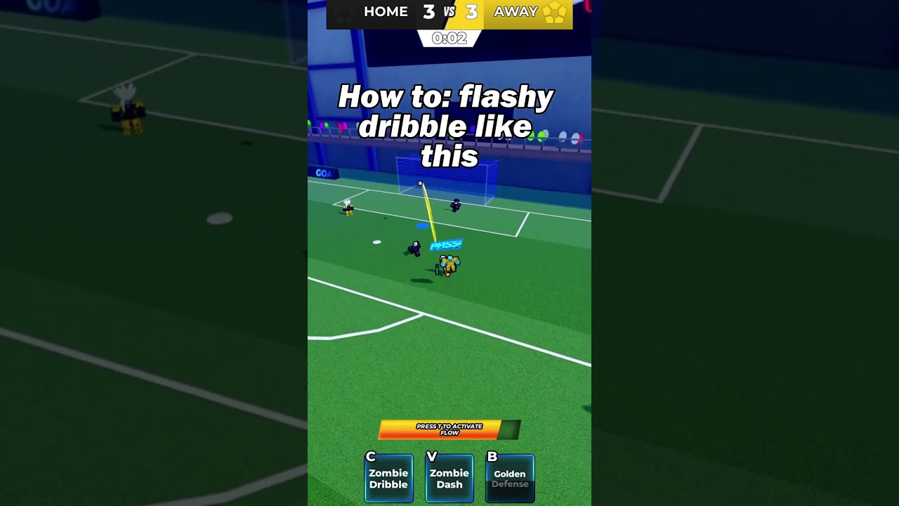 FLASHY DRIBBLE TUTORIAL - Blue Lock: Rivals #shorts #roblox #bluelockrivals