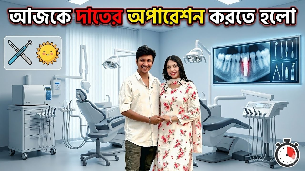 আজকে দাতের অপারেশন করতে হলো 😮‍💨😮‍💨😮‍💨