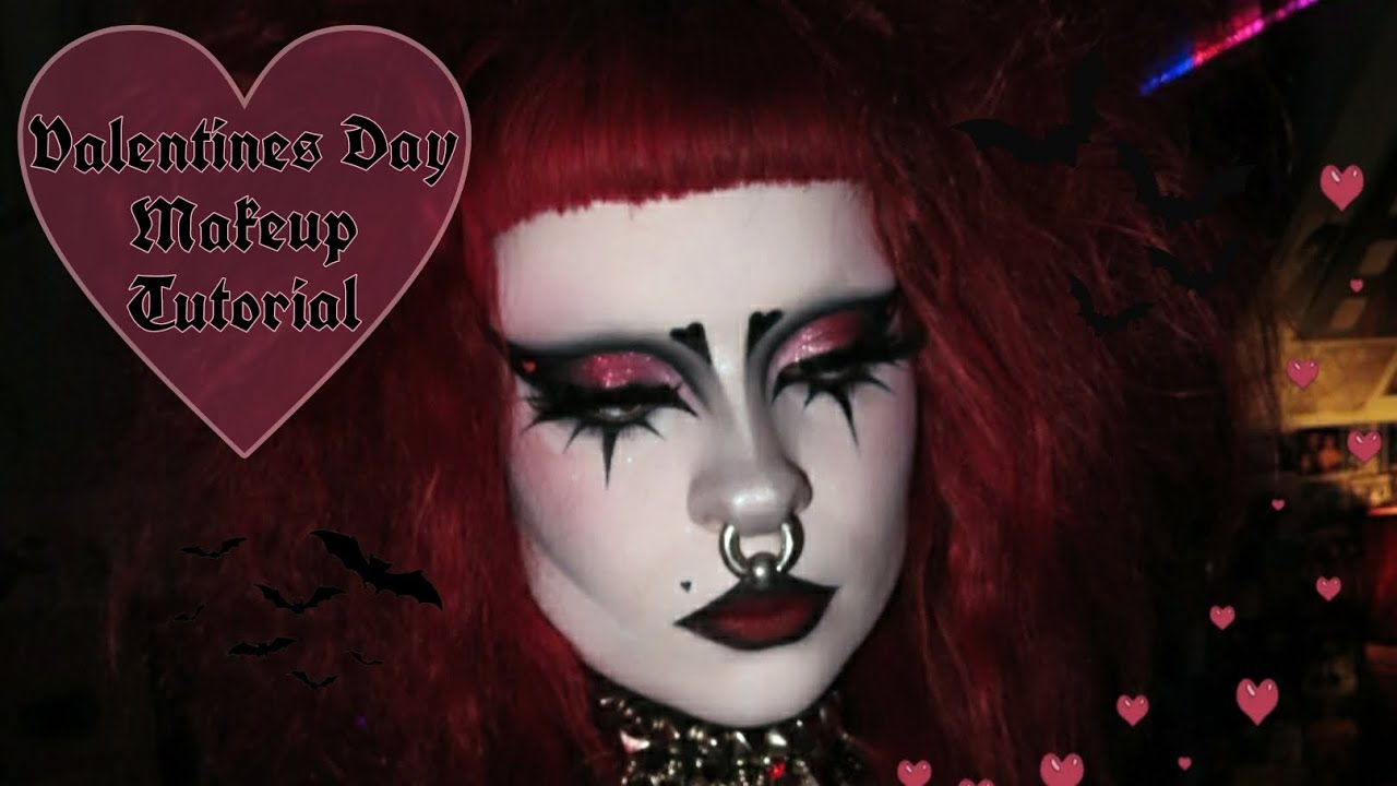 Goth Valentines Day Makeup Tutorial!!