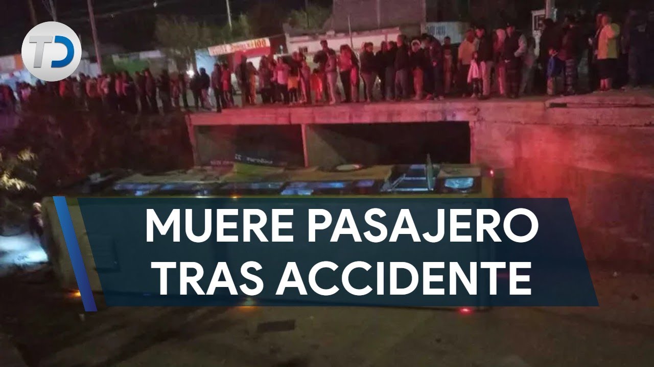 Muere pasajero de ruta 13 tras accidente en Escobedo