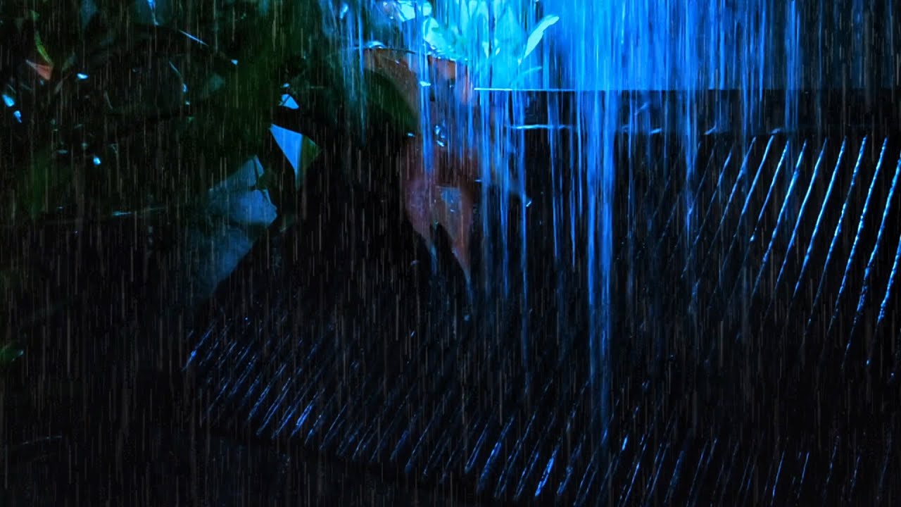 🌩️ Heavy Rain & Thunder Above | Cinematic Roof Ambience for Deep Focus & Serenity