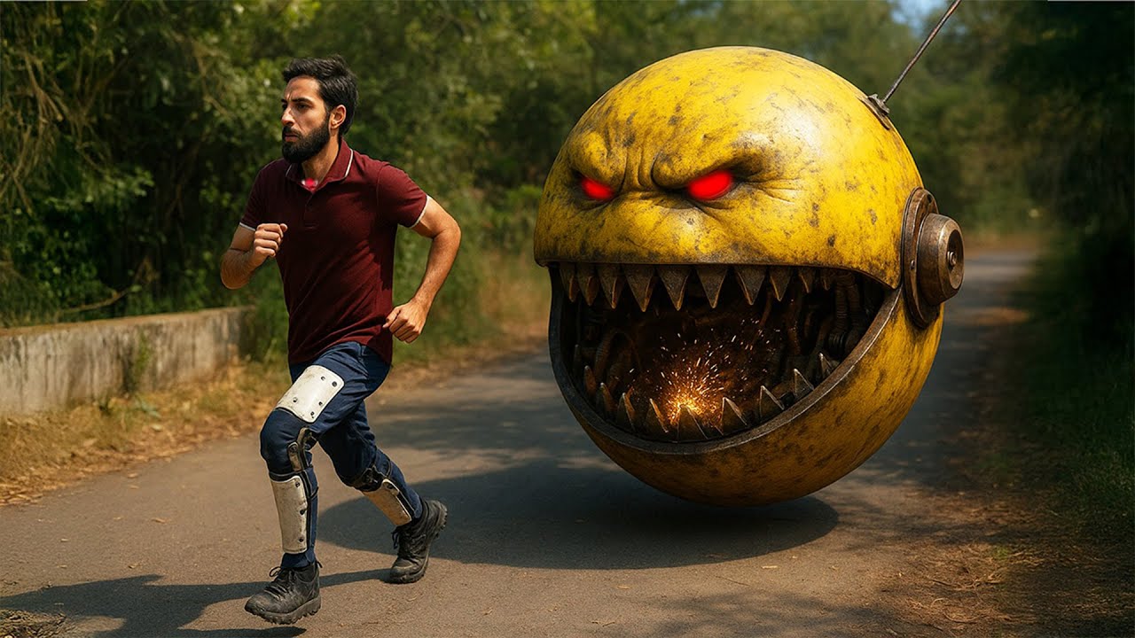 PACMAN vs SPIDERMAN IN REAL LIFE !