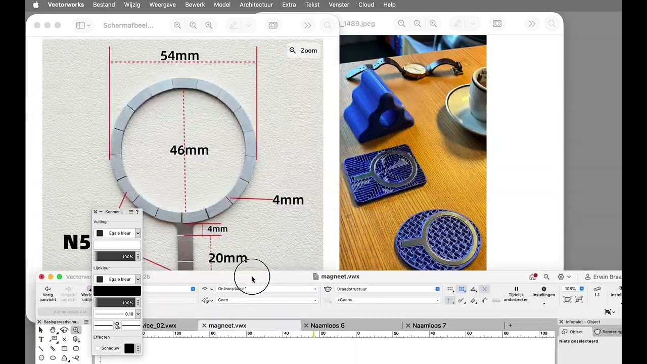 Vectorworks MagSafe magneet