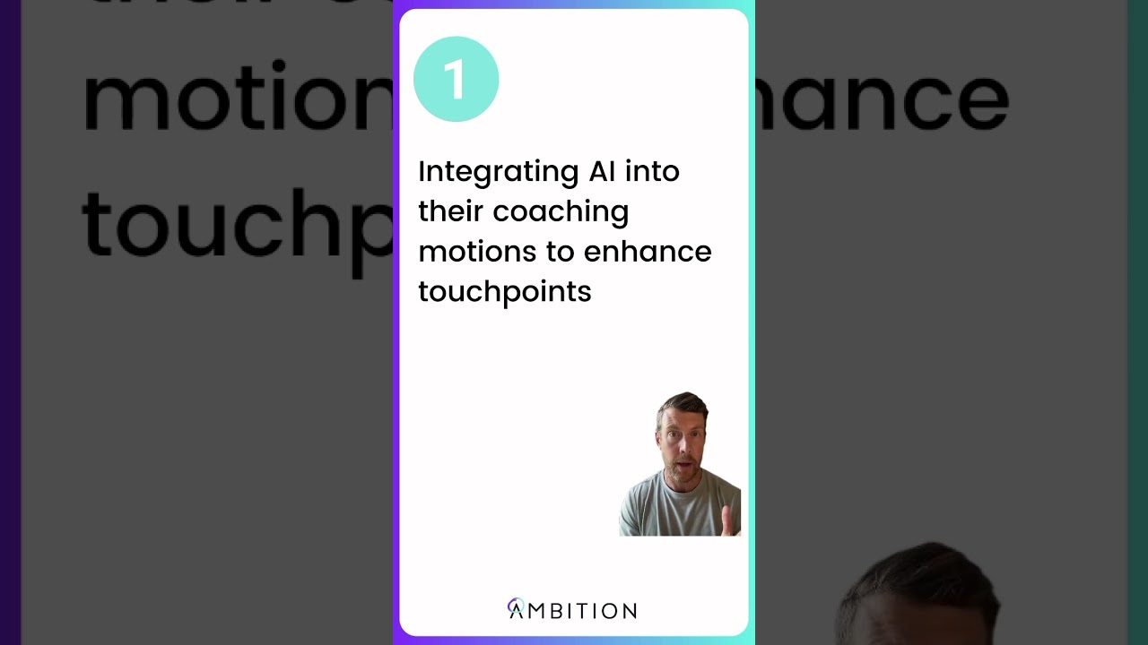 ✨Integrating AI into Sales Coaching Motions ✨ #makesales #ai #salesperformance