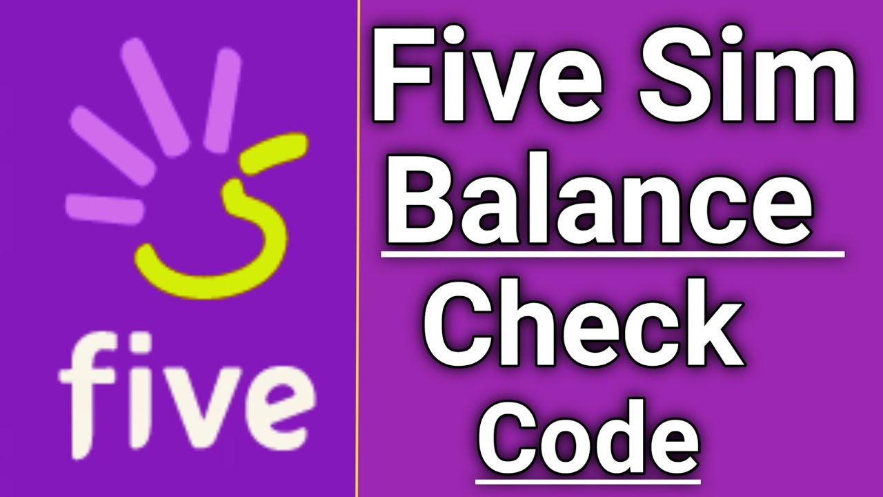 How do I check my five sim balance check