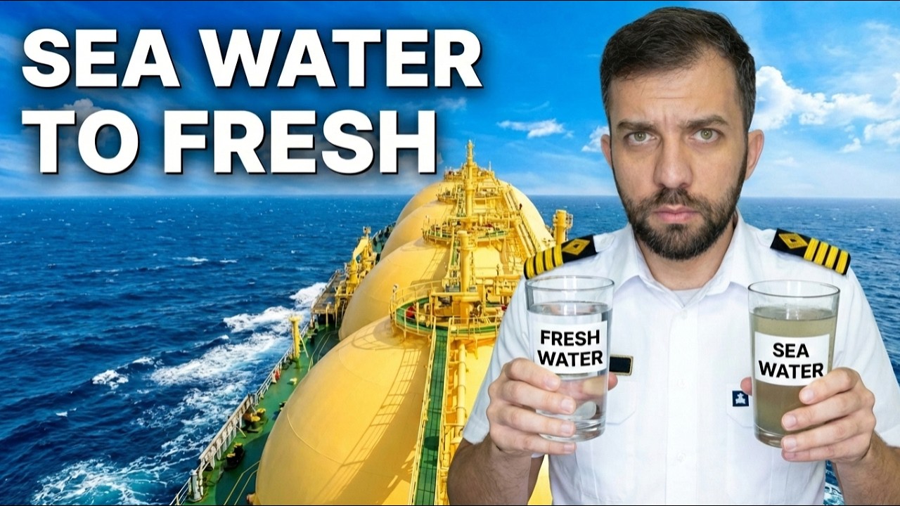 Как корабли превращают морскую воду в пресную!
