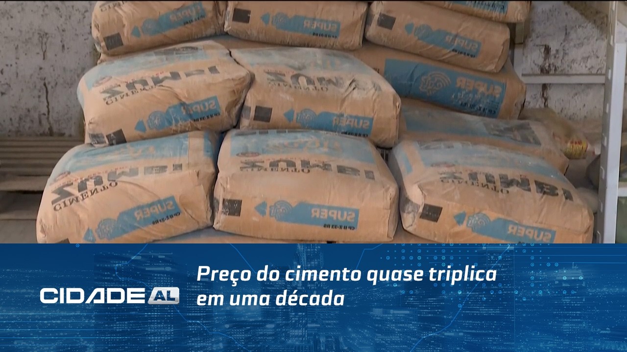 Preço do cimento quase triplica em uma década