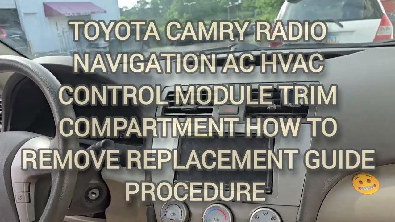 TOYOTA CAMRY RADIO NAVIGATION AC HVAC MODULE CONTROL SUPER MANUAL COVER ...