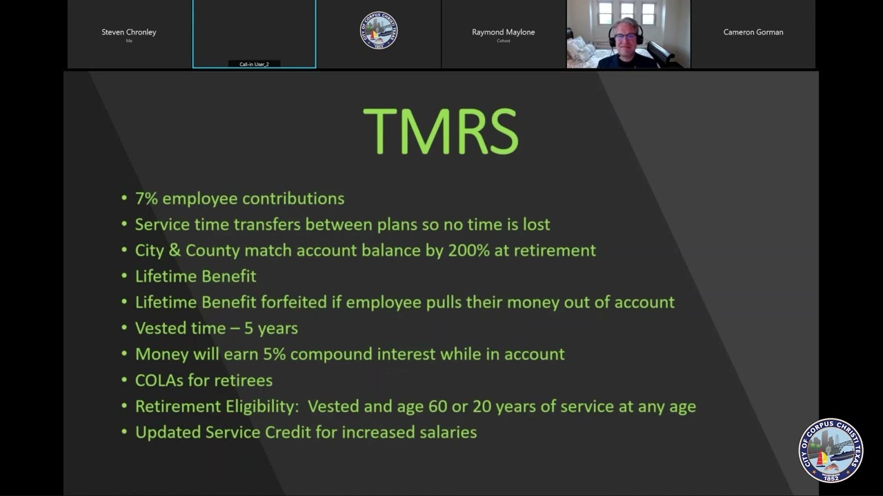 TMRS & TCDRS Retirement Systems Presentation