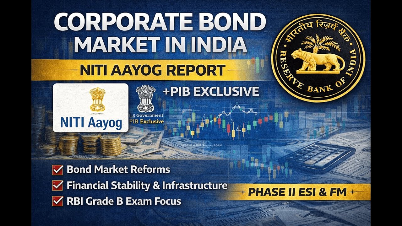 Deepening Corporate Bond Market in India | NITI Aayog Report | PIB Exclusive | RBI Grade B
