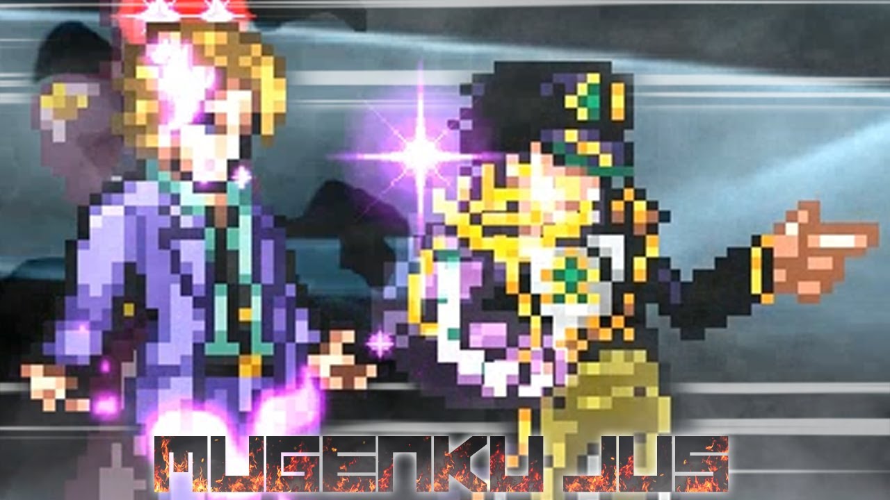 Papa Jotaro and Kira Yoshikage go around the worlds looking for challengers! MUGEN JUS