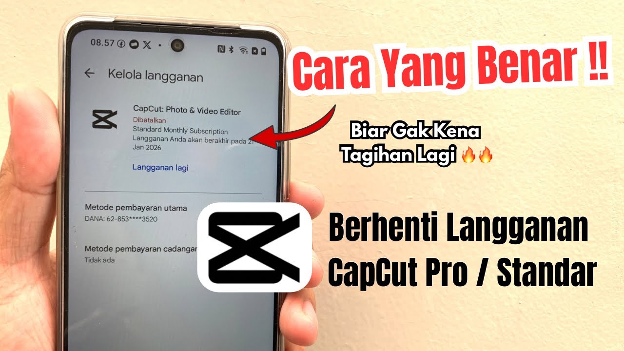 Cara Membatalkan Langganan CapCut Pro