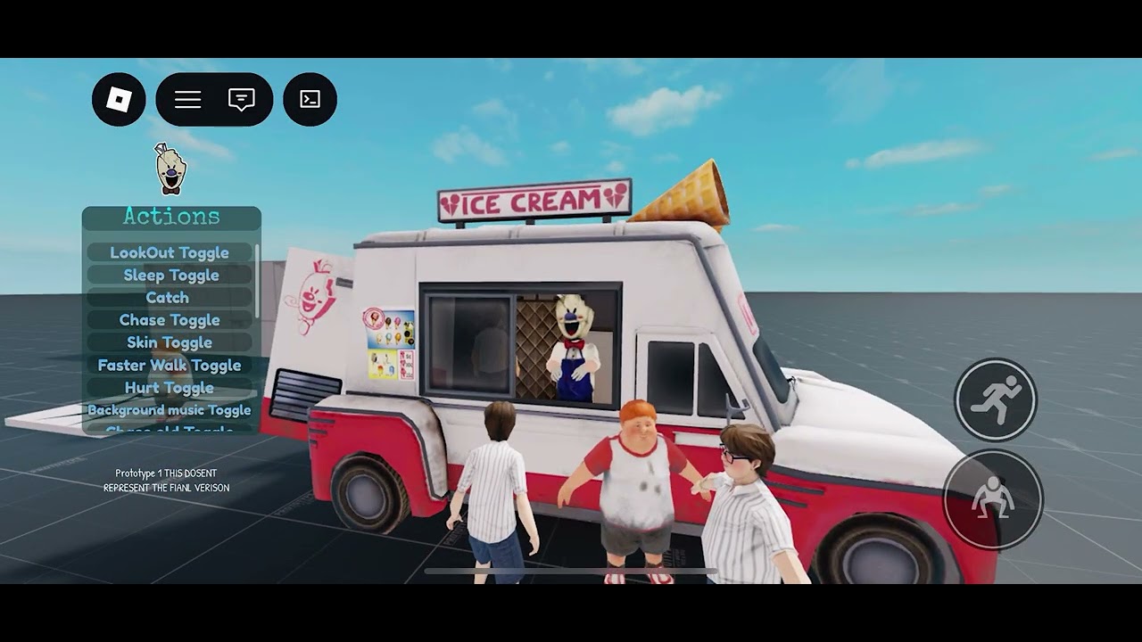 Playing as Ice cream man