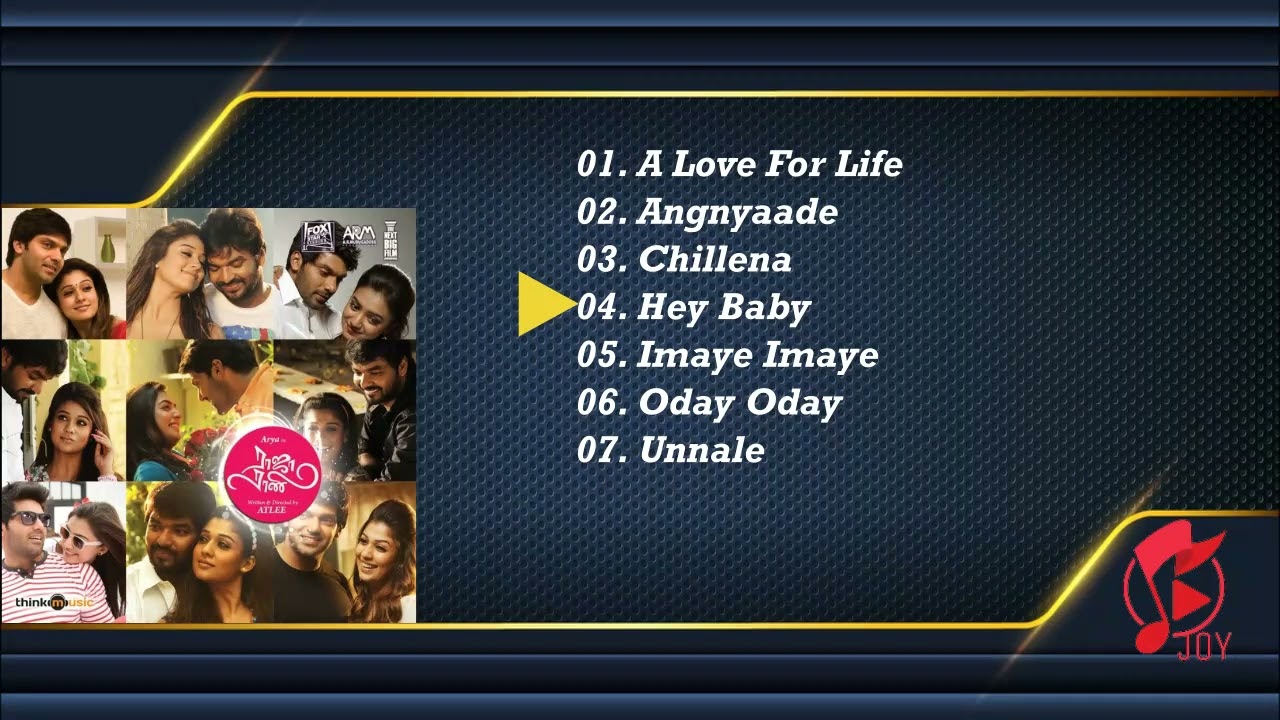 Raja Rani Jukebox | G. V. Prakash Kumar | Arya, Sathyaraj, Nayantara, Jai, Nazriya Nazim, Santhanam