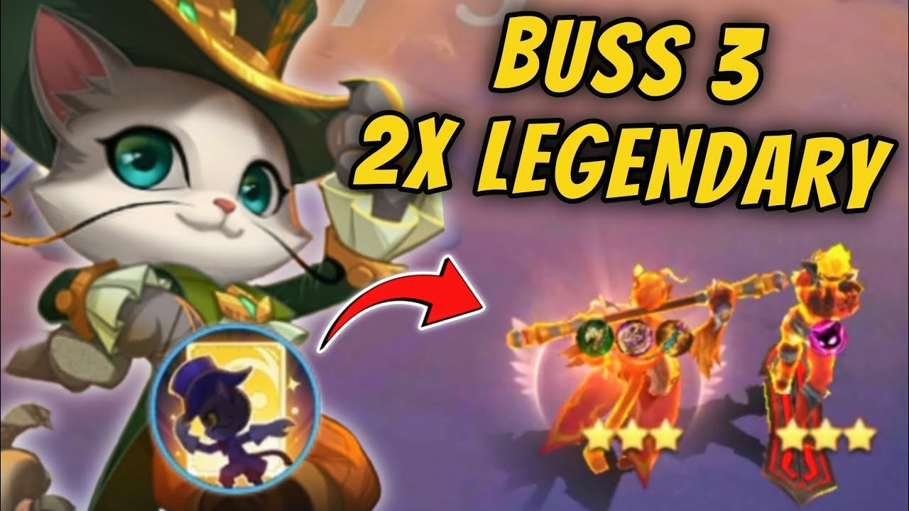 NEW META STRATEGY !! DOUBLE 3 STAR LEGENDARY USING BUSS 3 !! MAGIC CHESS MOBILE LEGENDS