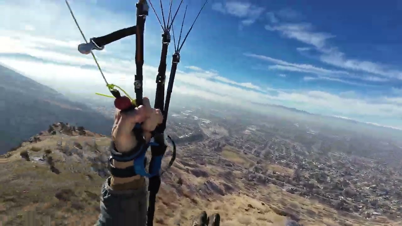 Speedflying Upper Rock Canyon Launch