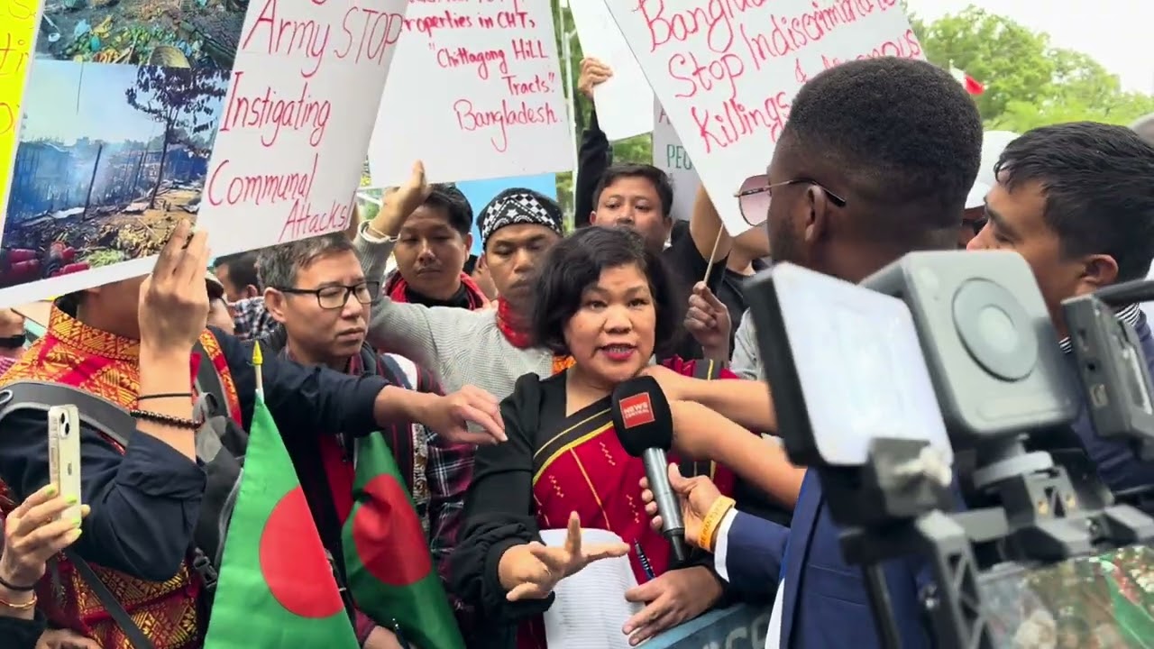 American Jummo protest at the UNGA79 Venue