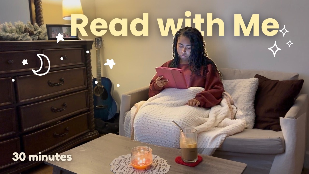 Get Cozy & Read With Me ❄️ Cozy 30 Minute Snowstorm