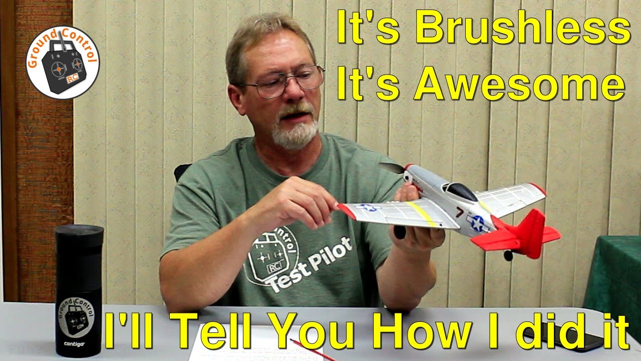 Show & Tell for the Brushless Conversion of the Eachine Mini P51D Mustang Warbird!