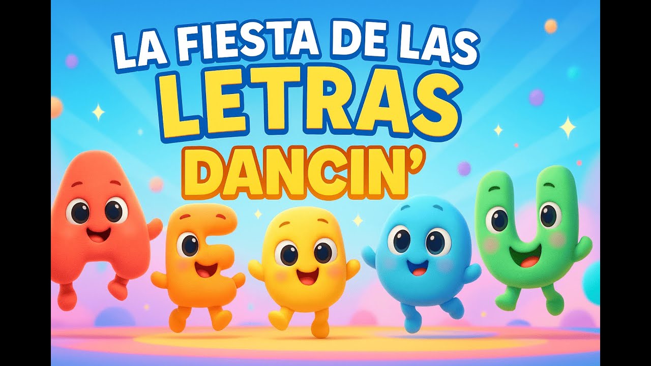 🌈🎶 LA FIESTA DE LAS LETRAS DANCIN’ | A E I O U | Canción Infantil Educativa | PequeSón Oficial 🎶🌈