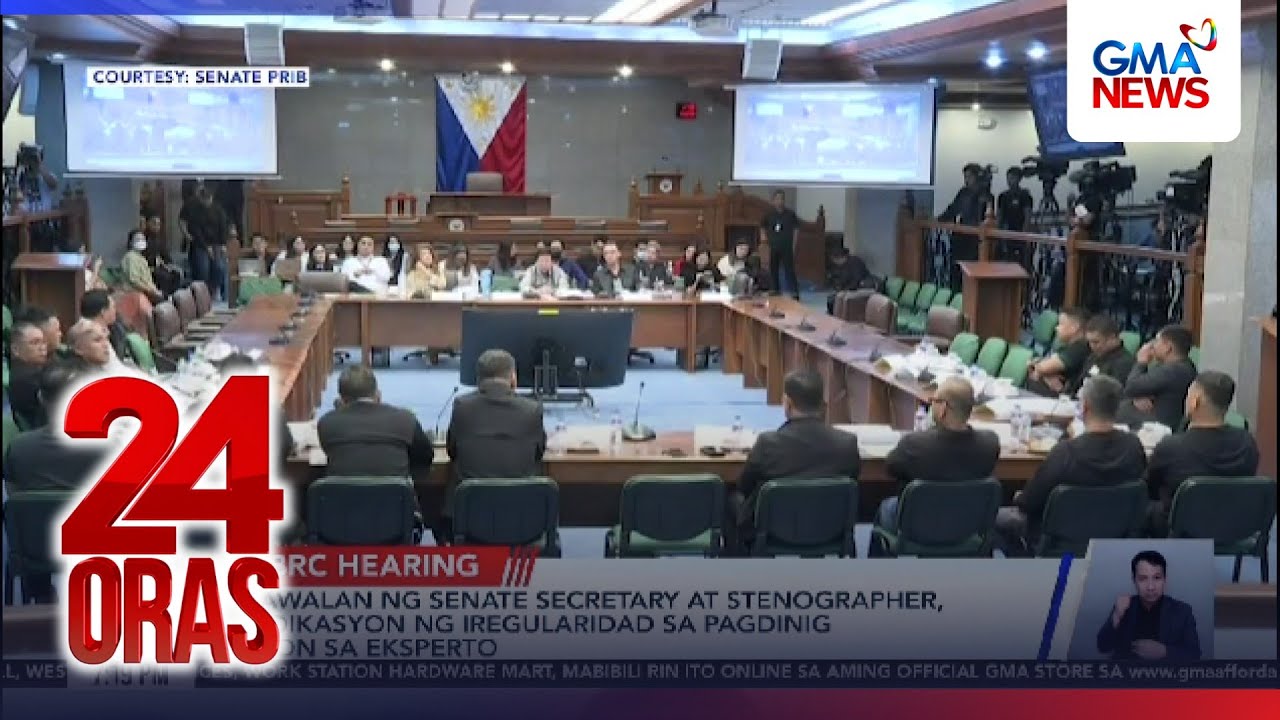 Kawalan ng Senate secretary at stenographer, indikasyon ng iregularidad sa pagdinig... | 24 Oras