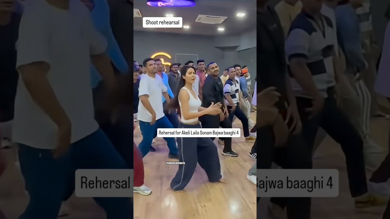 Behind The Scenes🔥🎬of Akeli Laila💃Song|Sonam Bajwa|Baaghi 4|The Unseen Shorts#akelilaila #baaghi4
