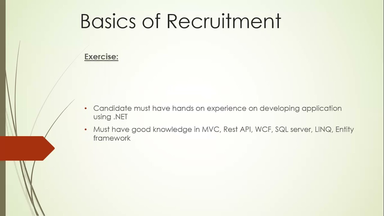 Basics of Recruitment  Sourcing Profiles