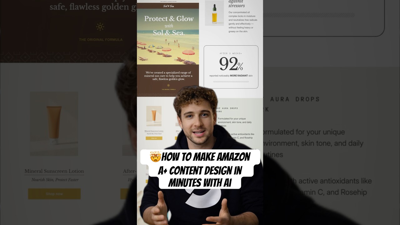 Designer wanted $800 for Amazon A+ Content design ...but I used Al to make it in minutes(Tutorial)