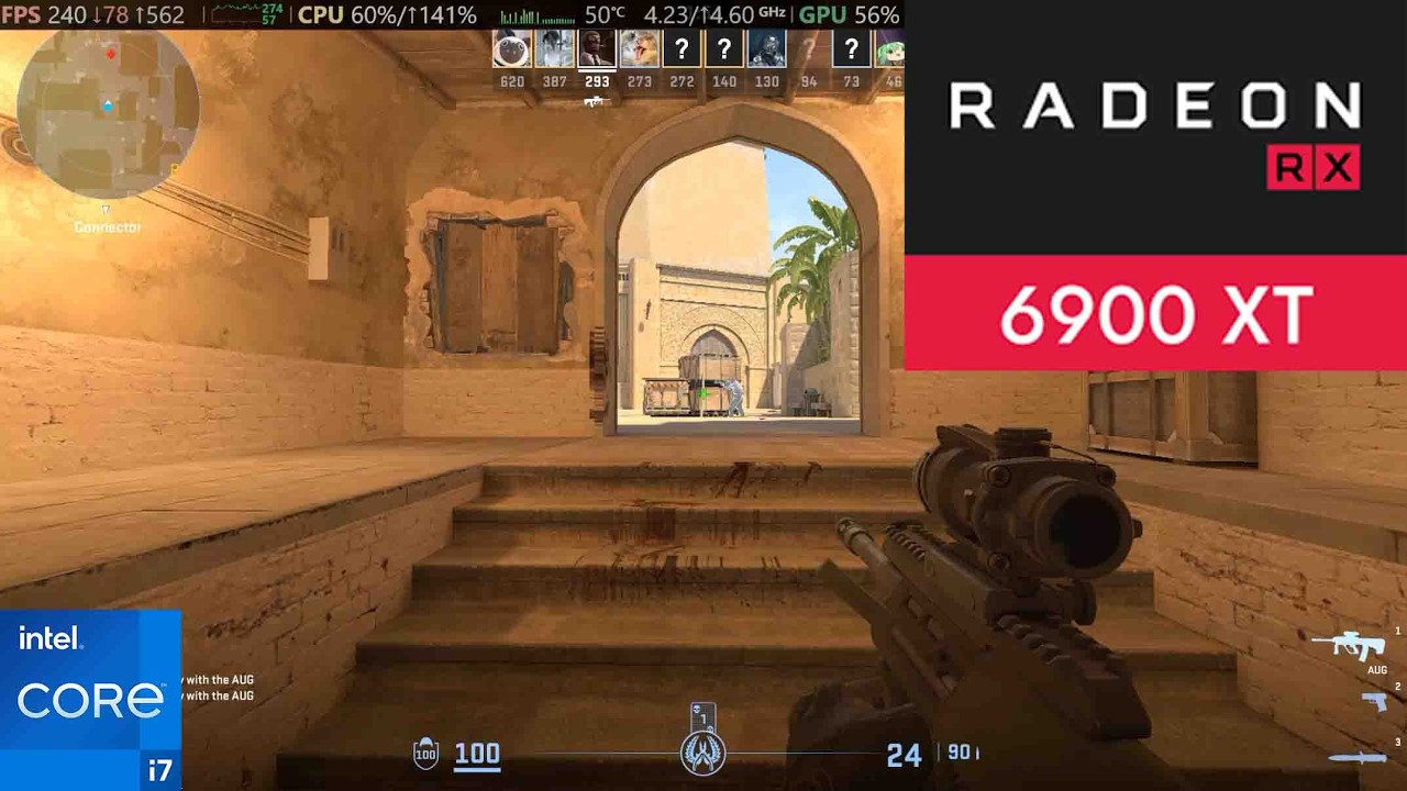 Counter strike 2 RX 6950 XT 1440P Max Settings