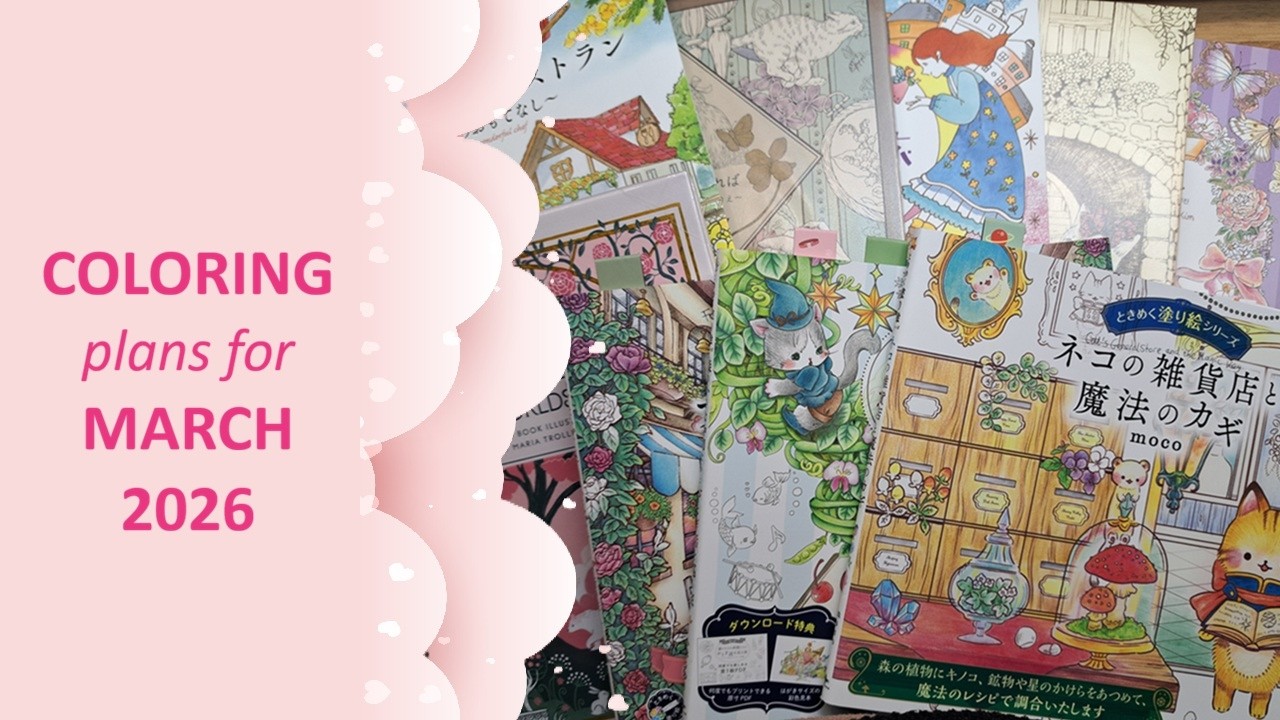 My COLORING plans for March 2026