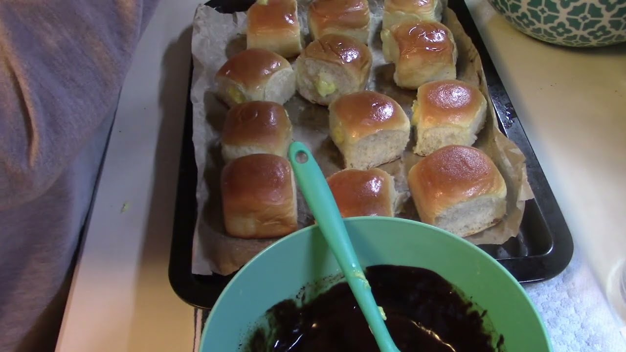 Пончики-роллы с бостонским кремовым пирогом