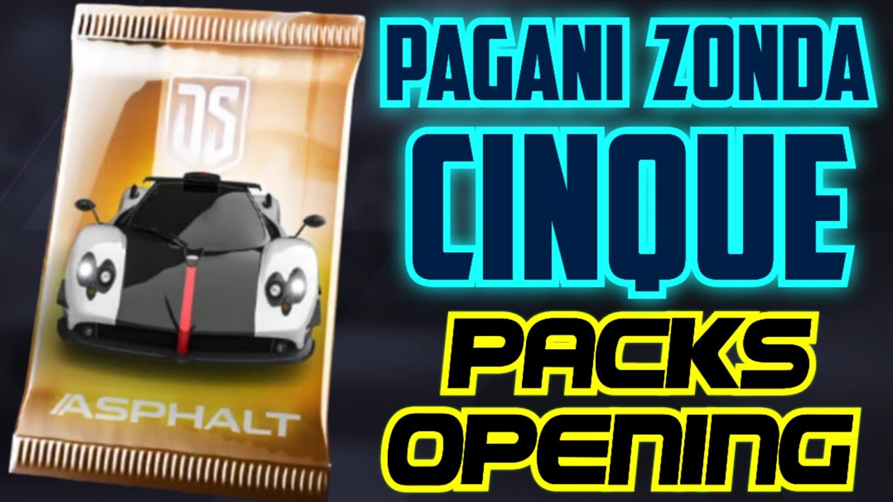 Asphalt Legends - PAGANI ZONDA CINQUE Packs Opening | JACKPOTS? | CHECK DROP RATES? 👍