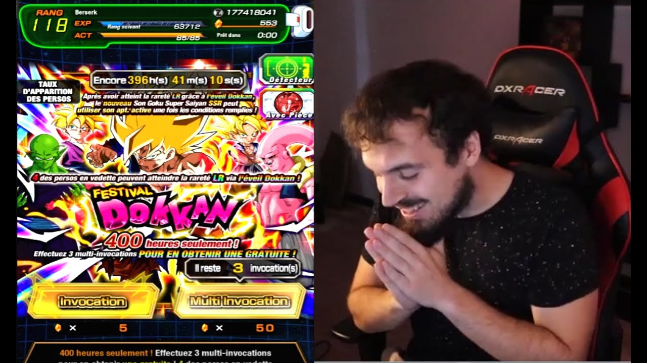 INVOCATION 550 DS 350 MILLIONS DOKKAN BATTLE ! UN UP DE FOU ! DOKKAN BATTLE FR