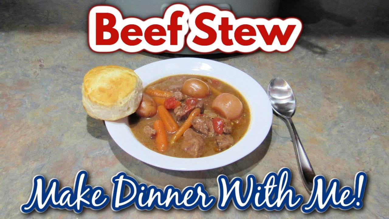 BEEF STEW In The Crock Pot!  Make Dinner With Me!