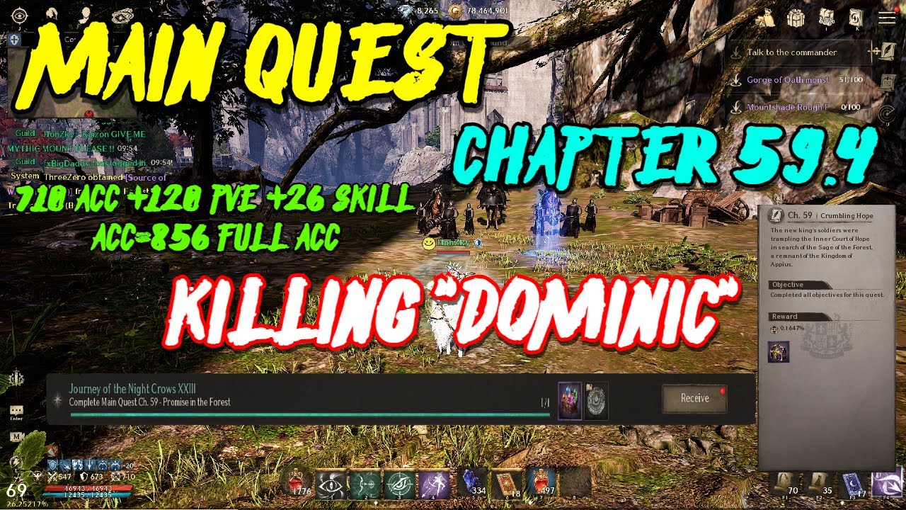 NIGHT CROWS: MAIN QUEST CHAPTER:59.4 KILLING 