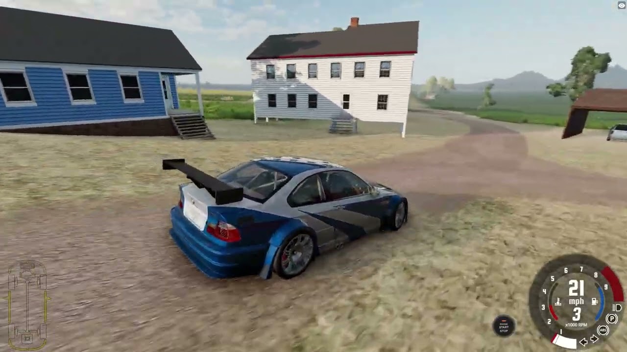 Beamng Realistic BMW M3 GTR NFS Drive
