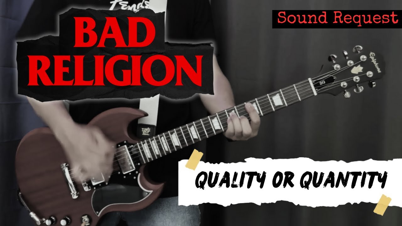 Bad Religion - Quality or Quantity (Guitar Cover + TAB on Screen)