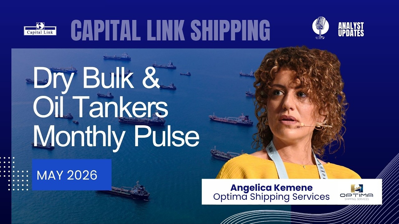 Ежемесячный обзор рынка сухогрузов и нефтеналивных танкеров от Optima Shipping Services &mdash; май 202...