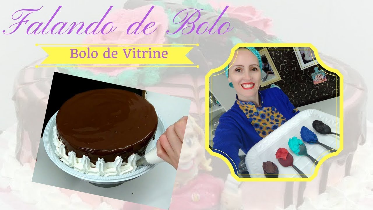 BOLO DE VITRINE, COM CARA DE GOSTOSO!  HUUUUMMM...