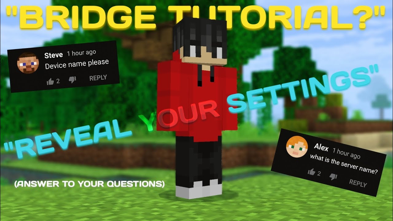 Why Are These the Most Asked Questions? | How to Bridge | Settings | MCPE