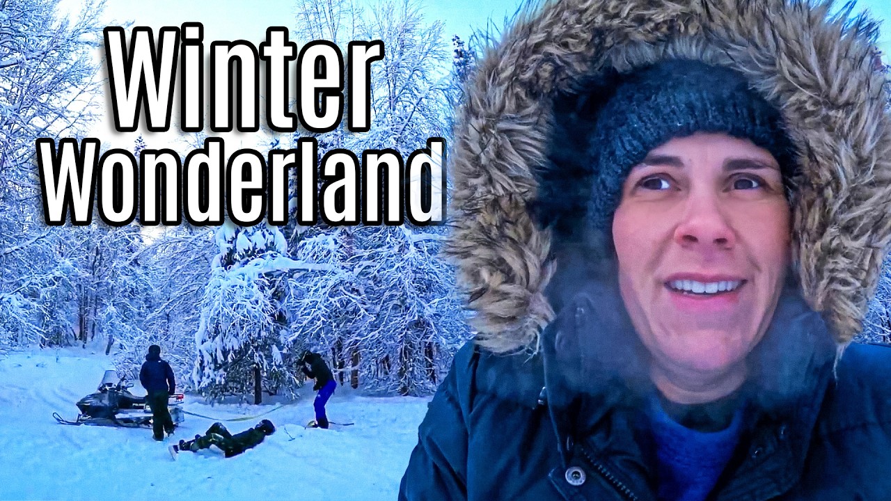 ALASKA SNOW!!! End of Work Party for Dad | Food & Family Time
