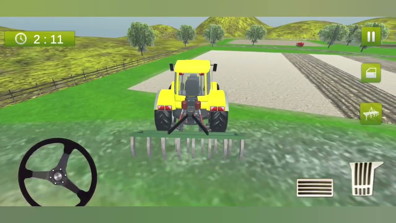Gerçekçi Tarım Traktör Römork Simülatörü; 2019 Android Gameplay