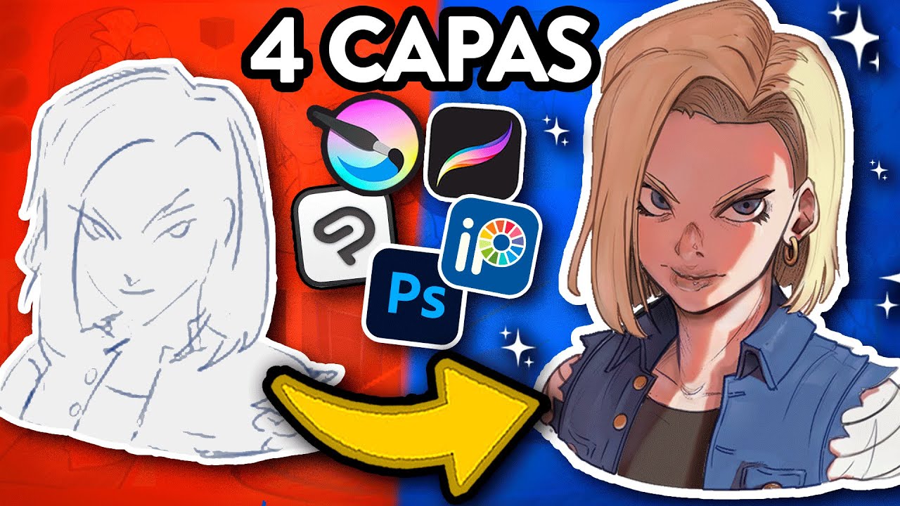¿Se Puede COLOREAR con 4 CAPAS? | Ilustración y Pintura Digital