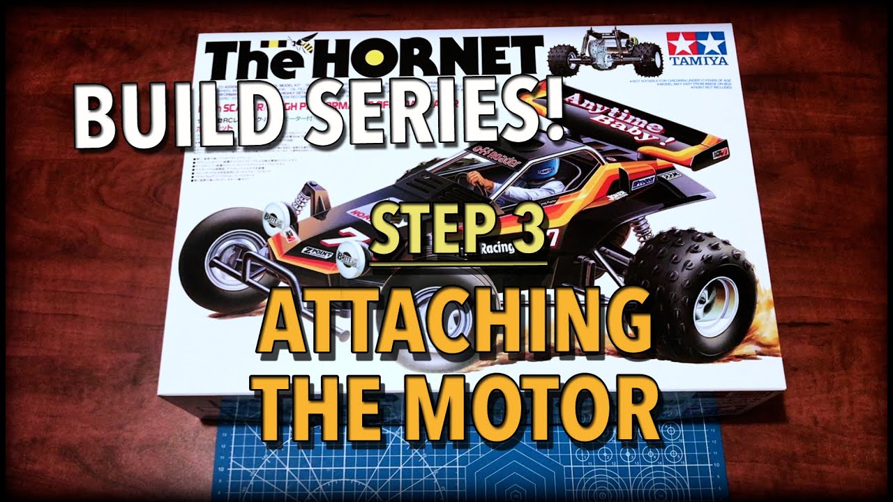 Сборка Tamiya Hornet для начинающих! Шаг 3. Установка двигателя