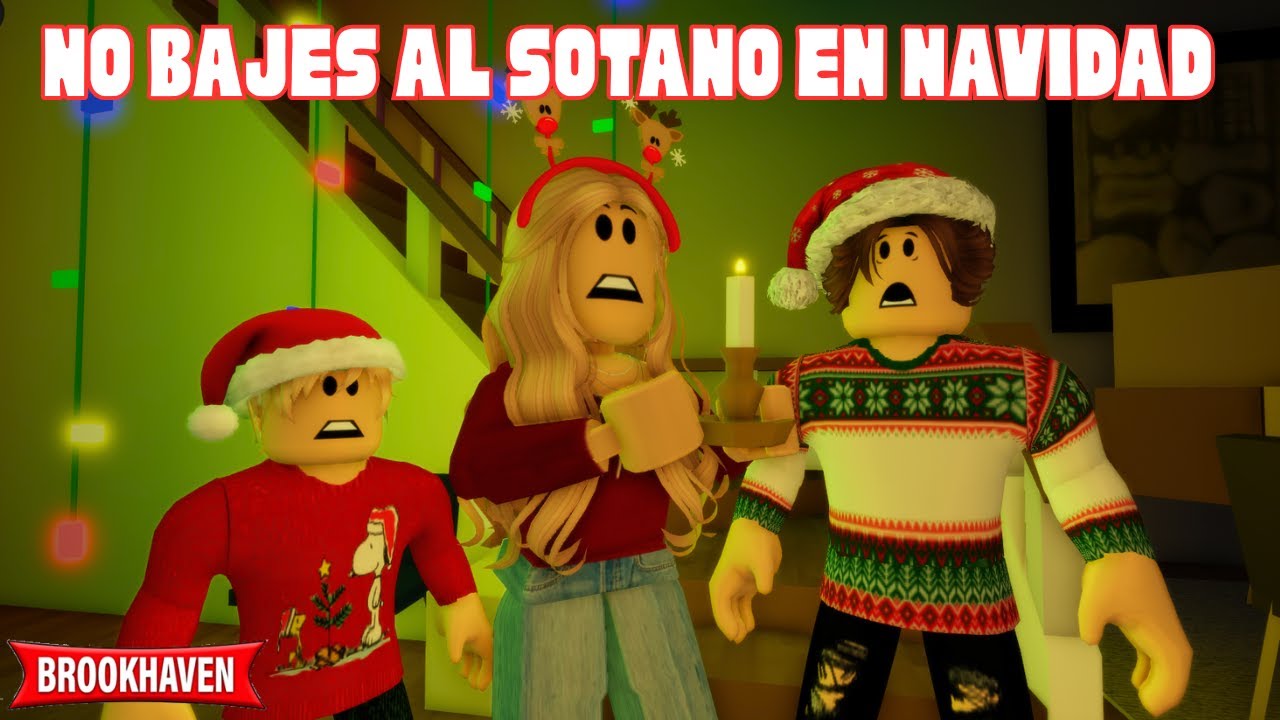 NO BAJES AL SOTANO EN NAVIDAD - Parte 1 | Mini Pelicula| Brookhaven rp🏡historia de roblox