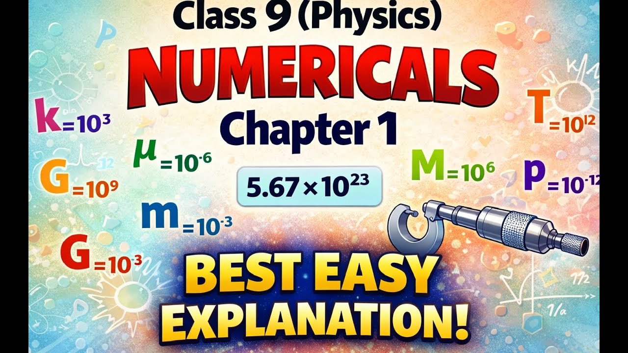 class 9  physics numericals  chapter 1