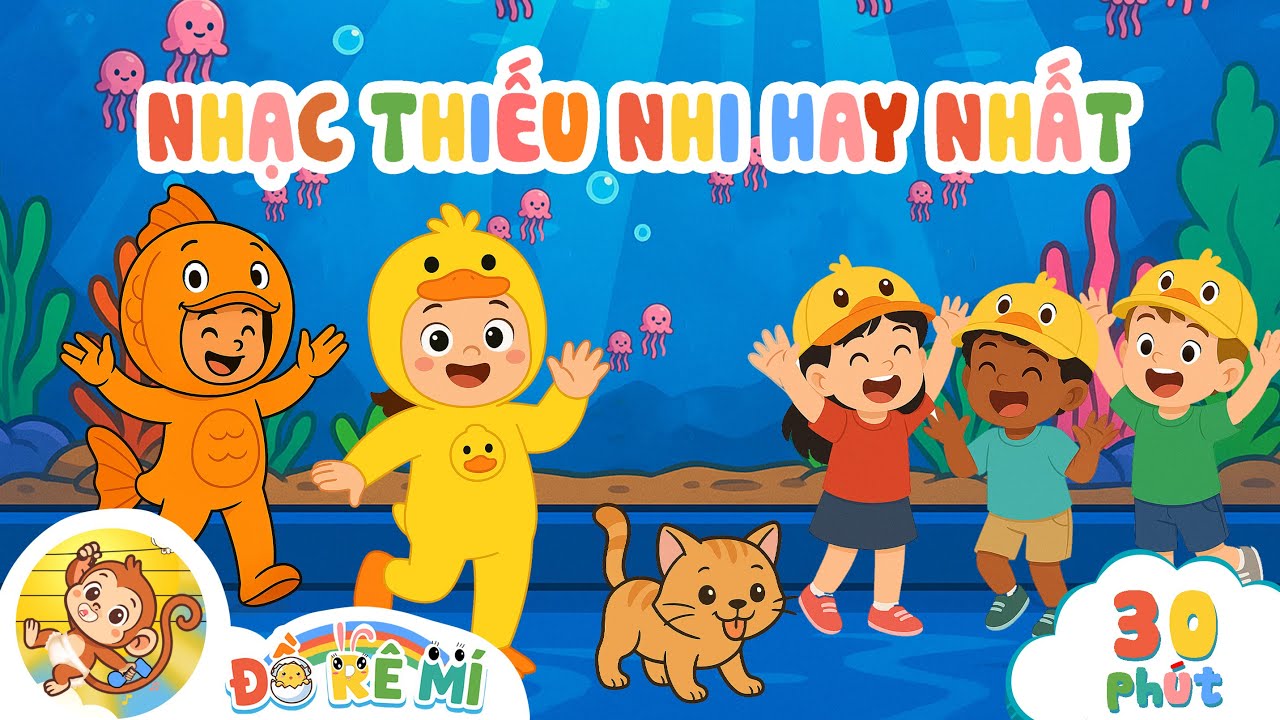 Cá Vàng Bơi, Một Con Vịt, Rửa Mặt Như Mèo | Lk Nhạc Thiếu Nhi Sôi Động Hay Nhất Cho Bé