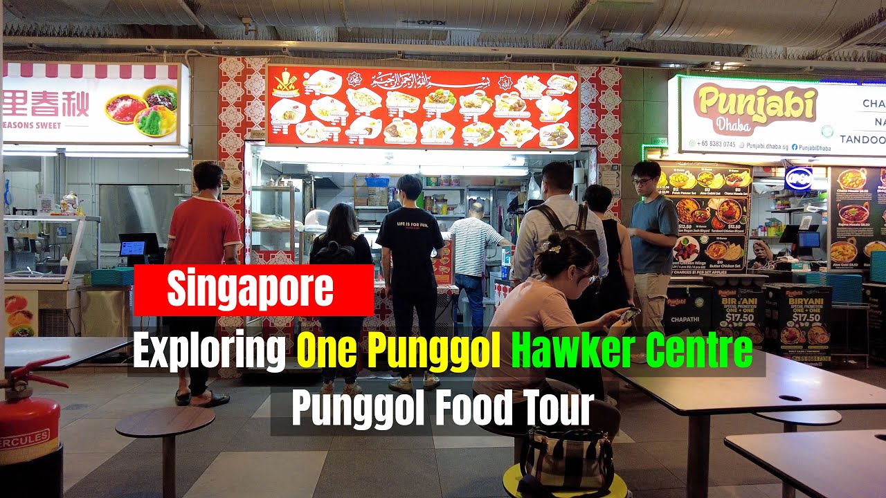 Exploring One Punggol Hawker Centre | Punggol Food Tour