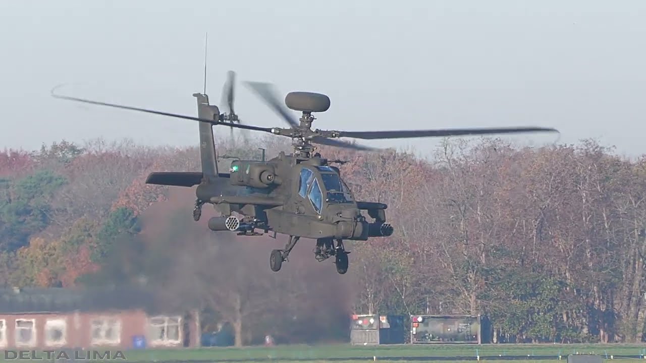[4K] Gilze Rijen AFB morning spotting AH64/CH47/AS532