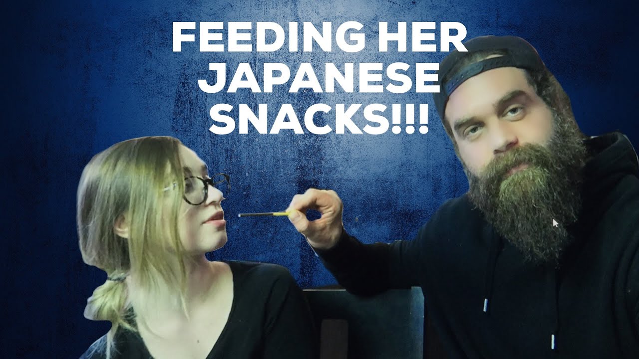 FEEDING HER JAPANESE SNACKS!!!